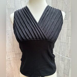 VALERIE STEVENS - Sz MED - Black Dressy Tank Top
